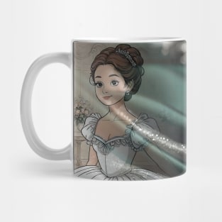 Fairytale princess in green sequin Mug